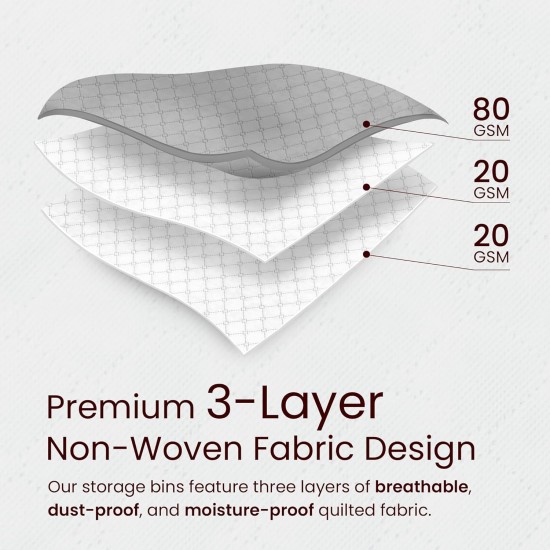 Reli. 60L Clothes Storage Bags (9 Pack) Closet Organizers, Storage Containers | Foldable Clothes Bins w/Lids, Handles | Large Bags for Storing Towels, Clothing, Toys, Blankets | Grey Reli. 60L Clothes Storage Bags (9 Pack) Closet Organizers, Storage Containers | Foldable Clothes Bins w/Lids, Handles | Large Bags for Storing Towels, Clothing, Toys, Blankets | Grey