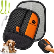 Pet Hair Remover Glove for Couch & Furniture – Reusable Electrostatic Dog & Cat Fur Remover Mitt for Sofa, Upholstery, Carpet & Car Seats, Washable Pet Hair Cleaning Tool